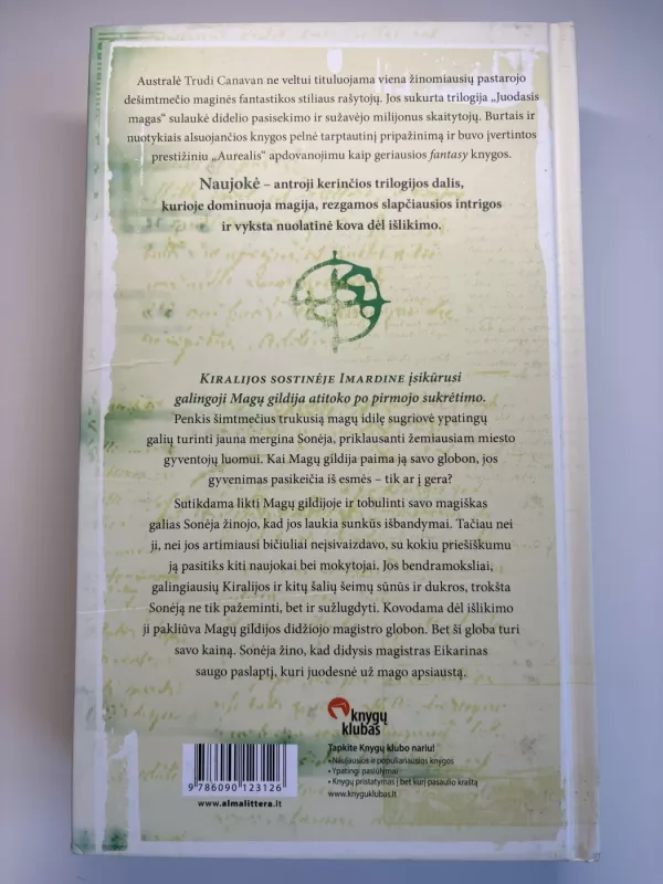 Naujokė. Ciklo "Juodasis magas" 2 knyga - Trudi Canavan, knyga 3