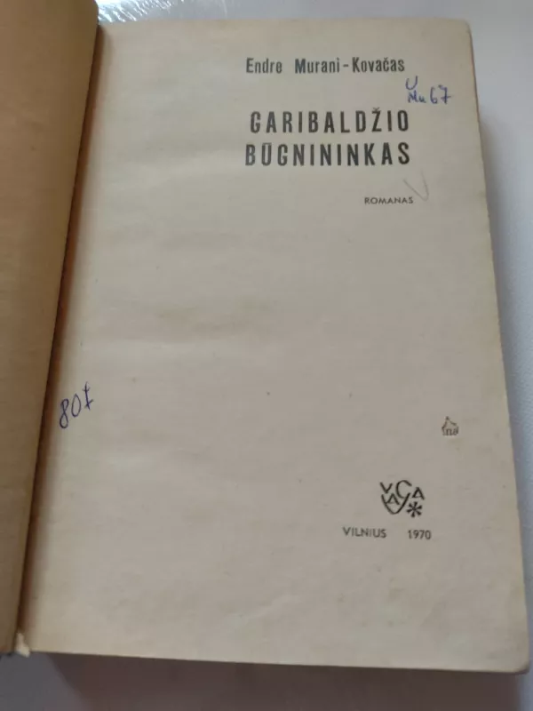 Garibaldžio būgnininkas - Endre Murani-Kovačas, knyga 3