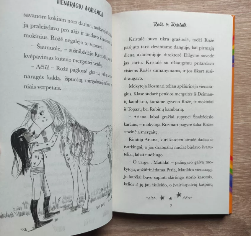 Vienaragių akademija. Rožė ir Kristalė 7 - Julie Sykes, knyga 5