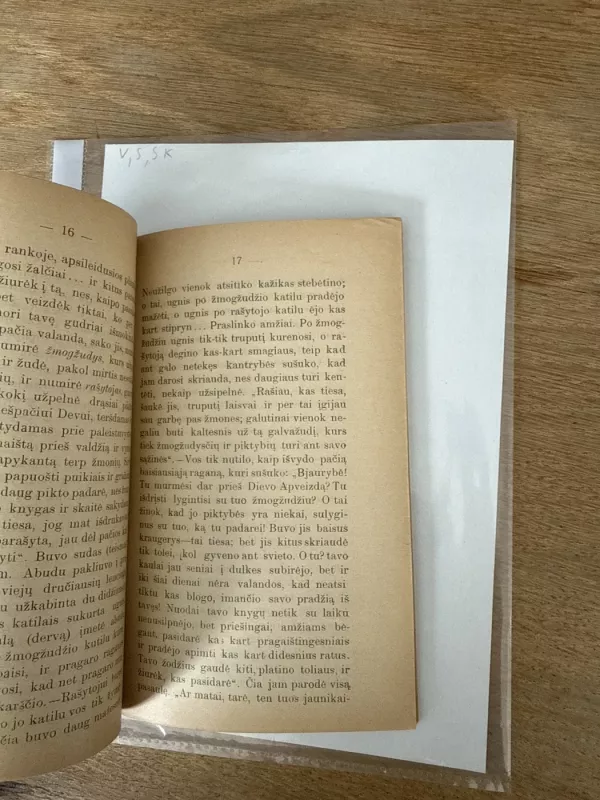 Atsargiai su ugnimi! T. Y. su knygomis 1906 m - Kun. K. Š., knyga 5