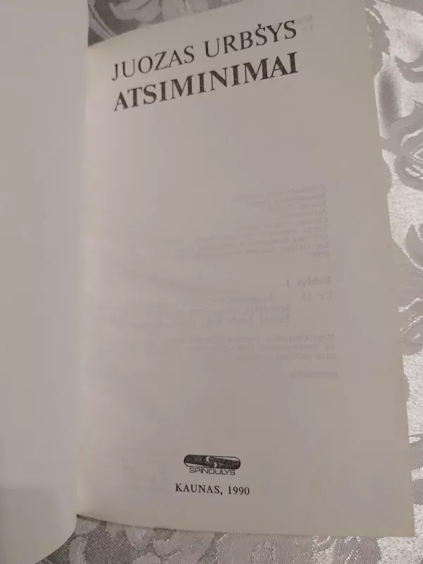 Atsiminimai. Juozas Urbšys mūsų atmintyje - Juozas Urbšys, knyga 4