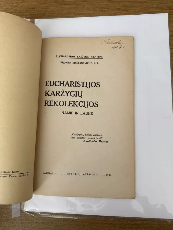 Eucharistijos karžygių rekolekcijos namie ir lauke - Br. Krištanavičius, knyga 3