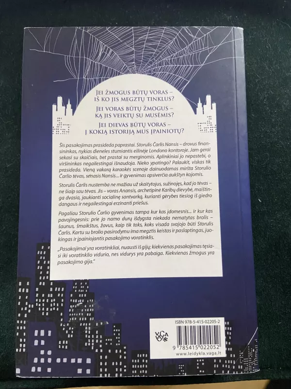 Anansio vaikai - Neil Gaiman, knyga 3