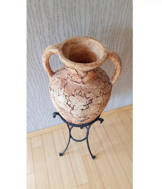 Šamoto keramika - didelė vaza, amfora, indas, dekoracija - , namai ir interjeras 3