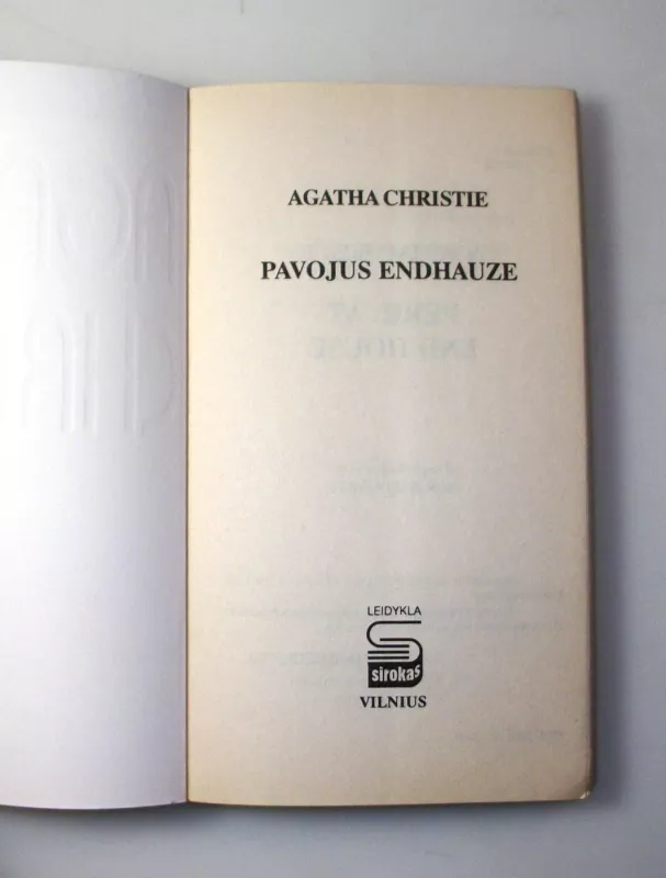 Pavojus Endhauze - Agatha Christie, knyga 5