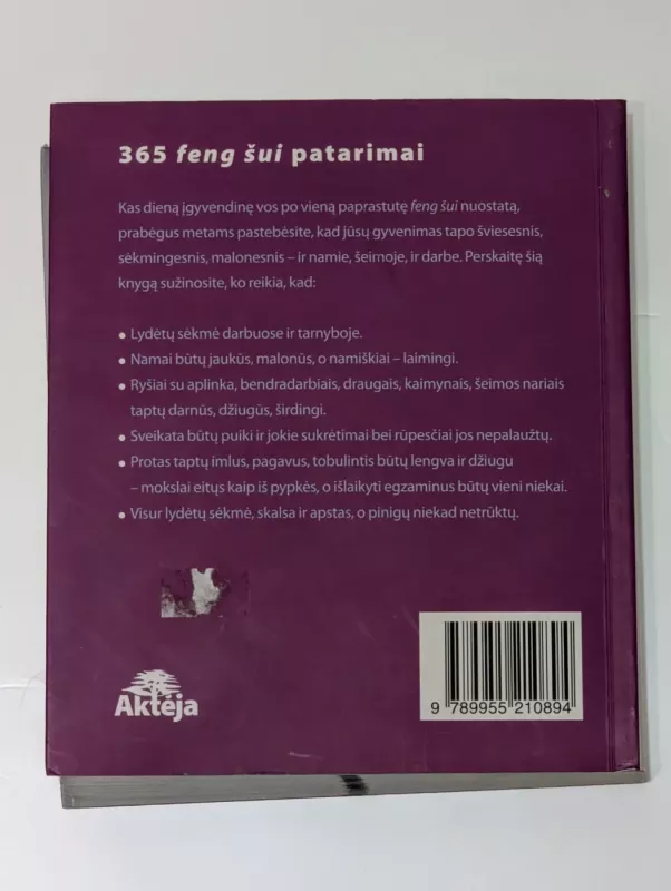 365 feng šui patarimai - Liliana Tū, knyga 3