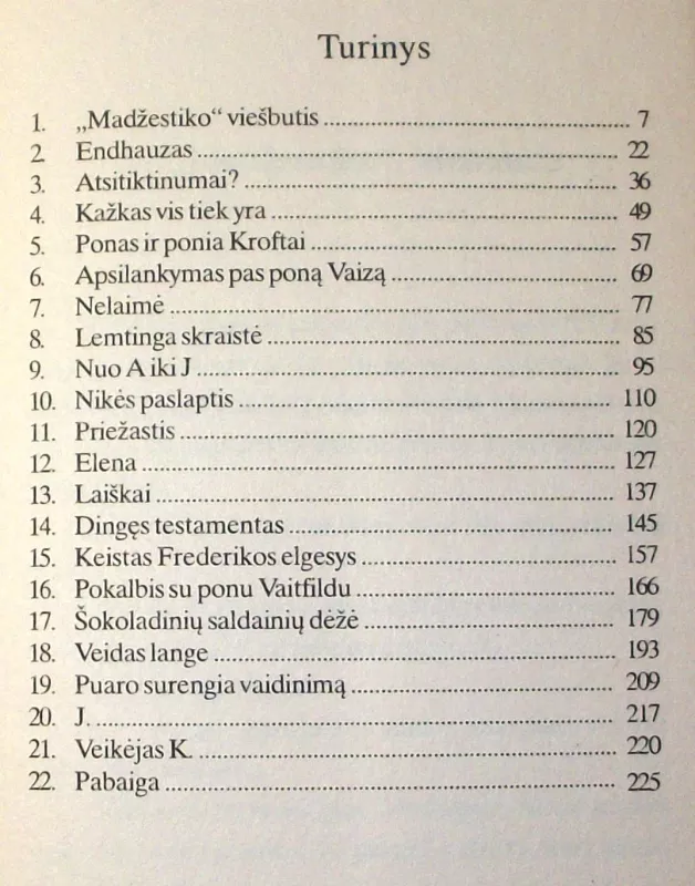 Pavojus Endhauze - Agatha Christie, knyga 6