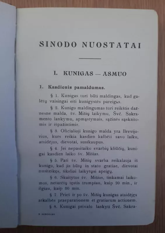Pirmasis Panevėžio vyskupijos sinodas - Kazimieras Paltarokas, knyga 6