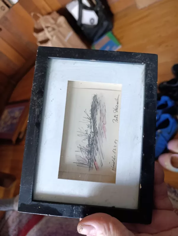 Paveikslas  abstraktus, su erdvinių rėmelių - , namai ir interjeras 4