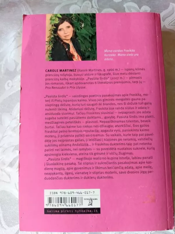 Pasiūta širdis - Carole Martinez, knyga 3