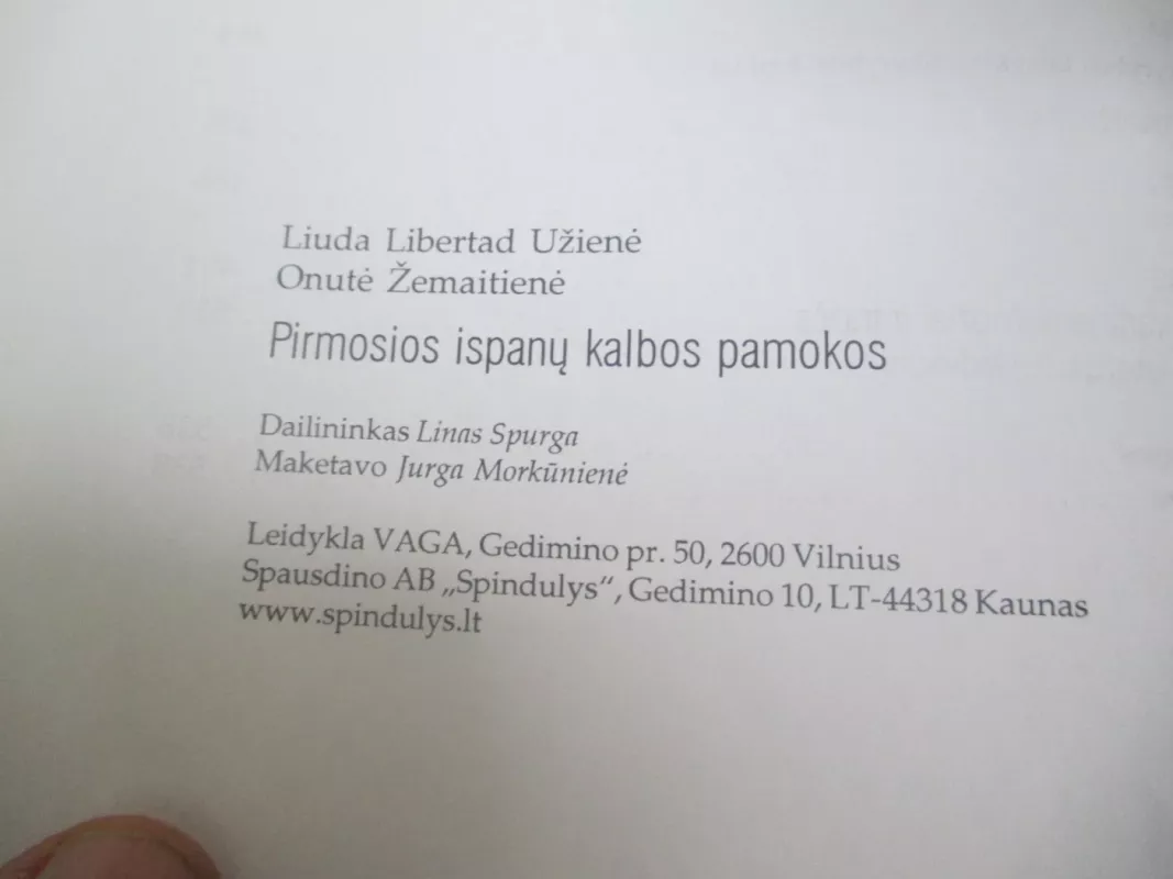 Pirmosios ispanu kalbos pamokos - Autorių Kolektyvas, knyga 4
