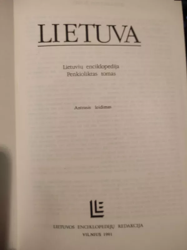 Lietuvių enciklopedija (15 tomas) - Autorių Kolektyvas, knyga 4