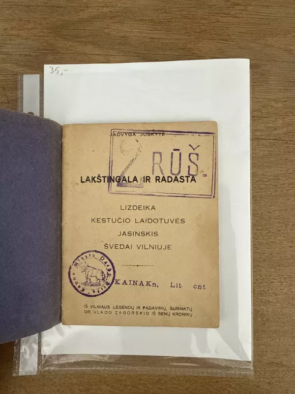 Iš Vilniaus Legendų ir padavimų - J. Juškytė, knyga 3