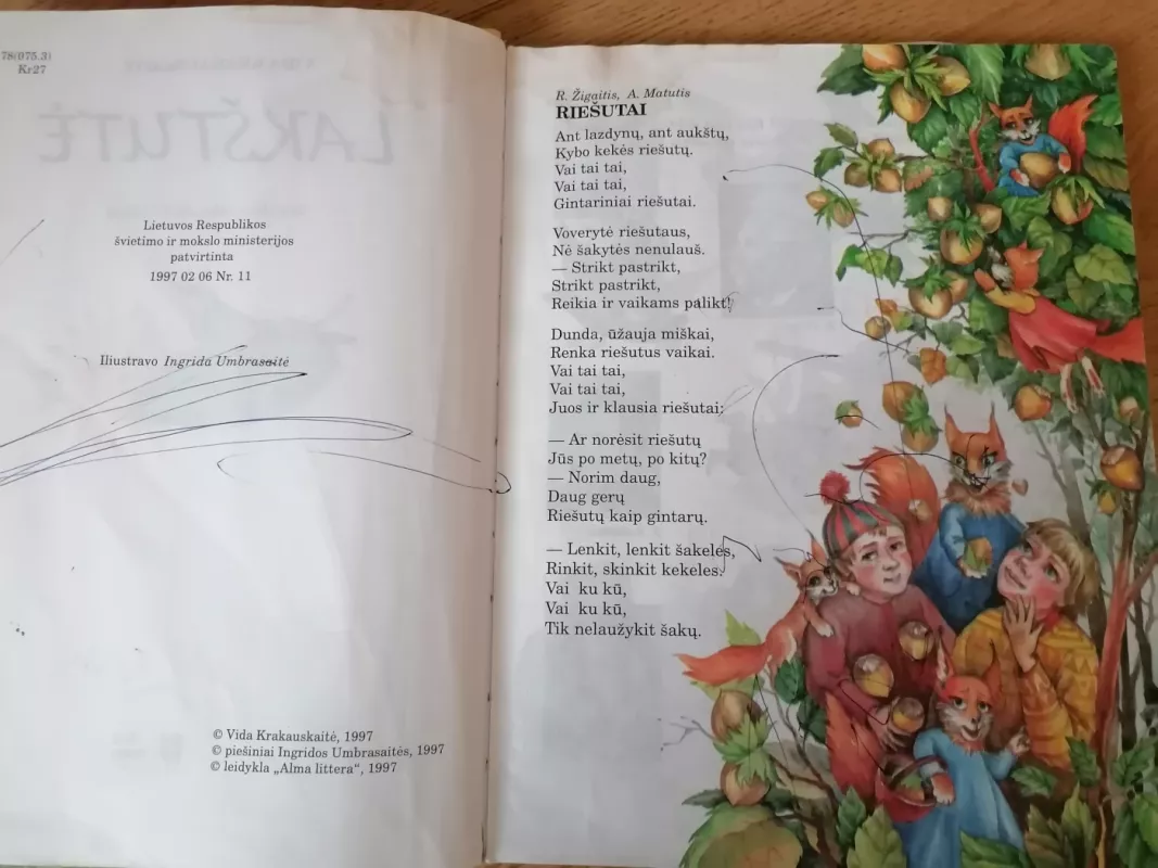 Lakštutė 4 klasei - Vida Krakauskaitė, knyga 4