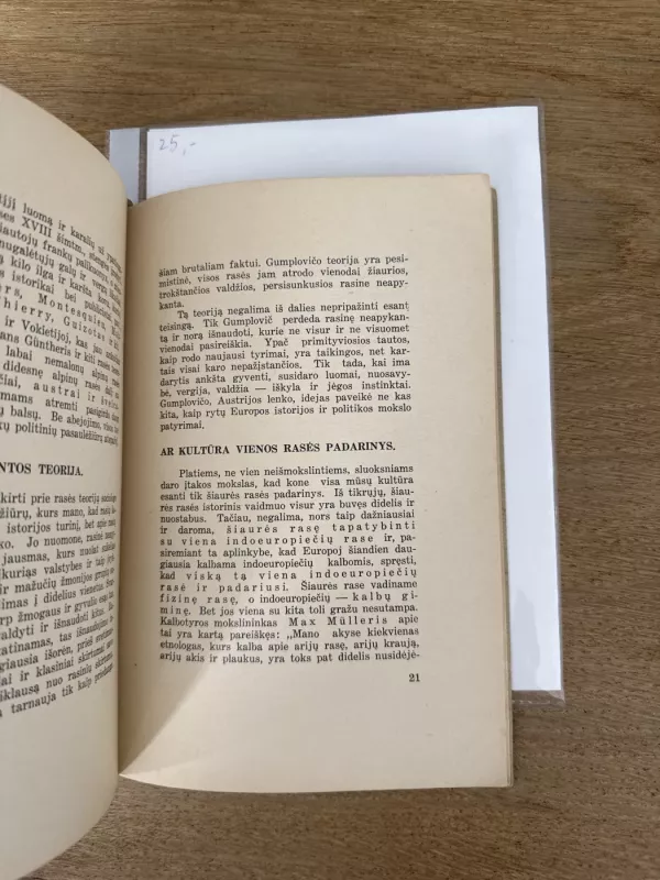 Rasė Istorijos Mokslo Šviesoje - Prof. Fr. Herz, knyga 5