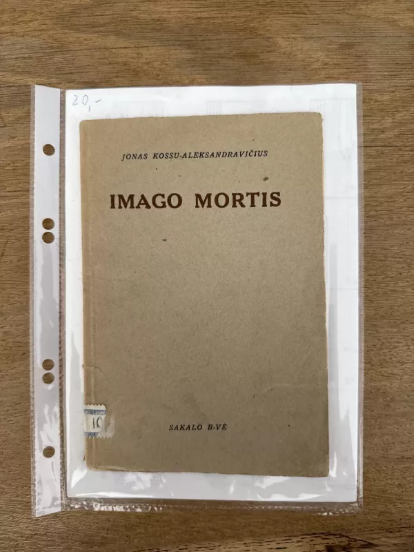 IMAGO MORTIS - Jonas Aistis, knyga 2
