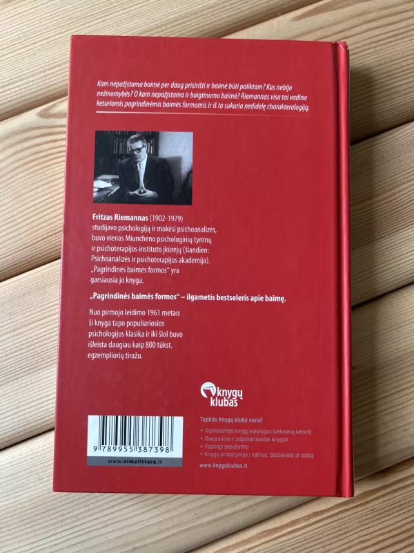 Pagrindinės baimės formos - Fritz Riemann, knyga 3