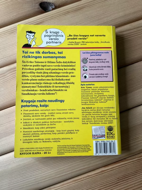 Smulkusis verslas žaliems - Eric Tyson, knyga 3