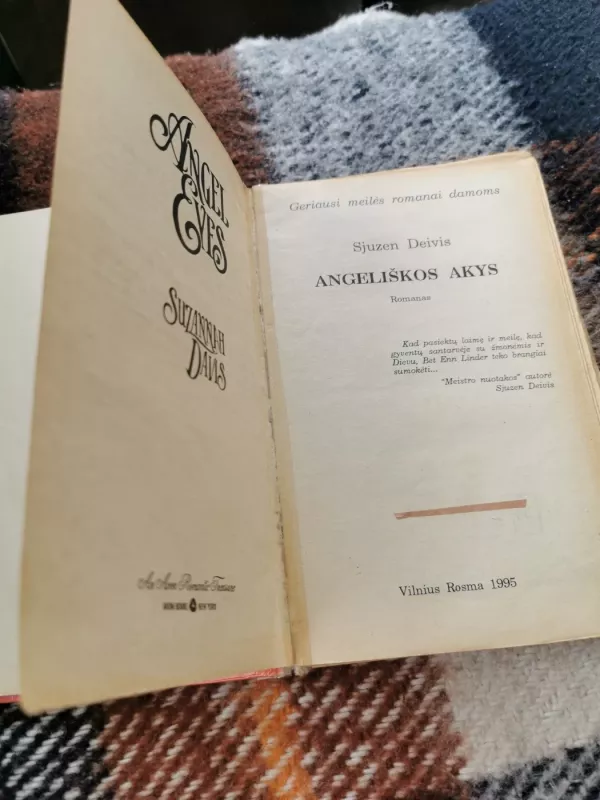 Angeliškos akys - Susan David, knyga 3