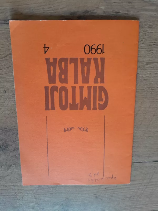 Gimtoji kalma 90' 9 vnt. - Gimtasis žodis, knyga 5