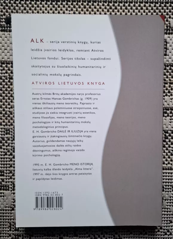 Dailė ir iliuzija - E. H. Gombrich, knyga 3