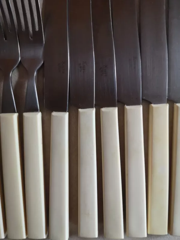 Vintažinis stalo įrankių šakučių ir peilių rinkinys - , namai ir interjeras 4