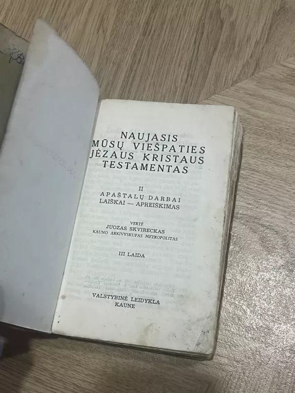 Naujasis testamentas - Autorių Kolektyvas, knyga 6