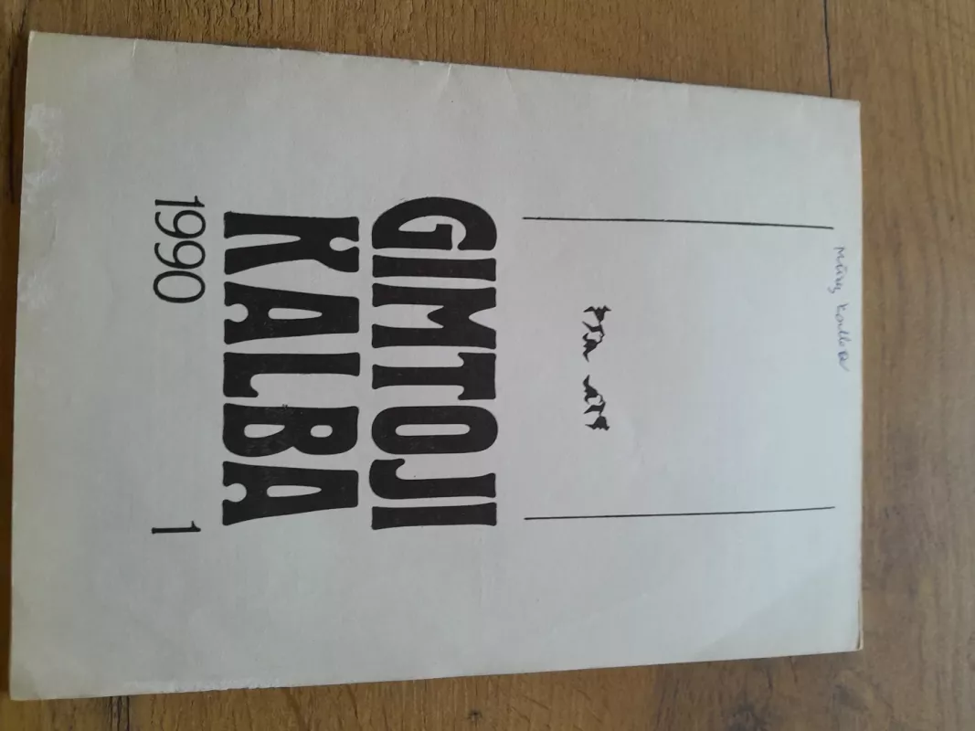 Gimtoji kalma 90' 9 vnt. - Gimtasis žodis, knyga 6