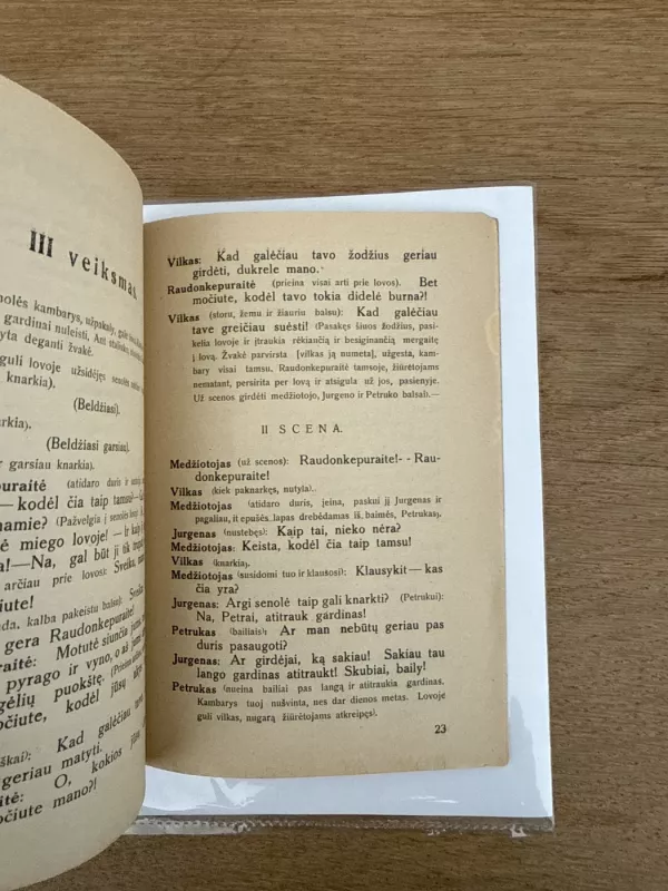 Raudonkepuraitė 1933 m. - V. P. L, knyga 5