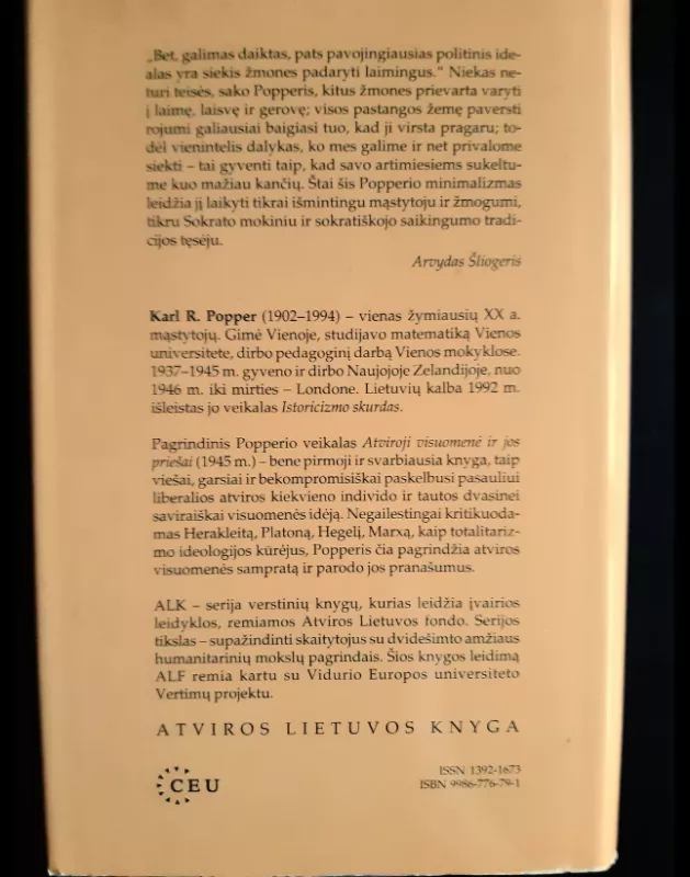 Atviroji visuomenė ir jos priešai - Karl R. Popper, knyga 3