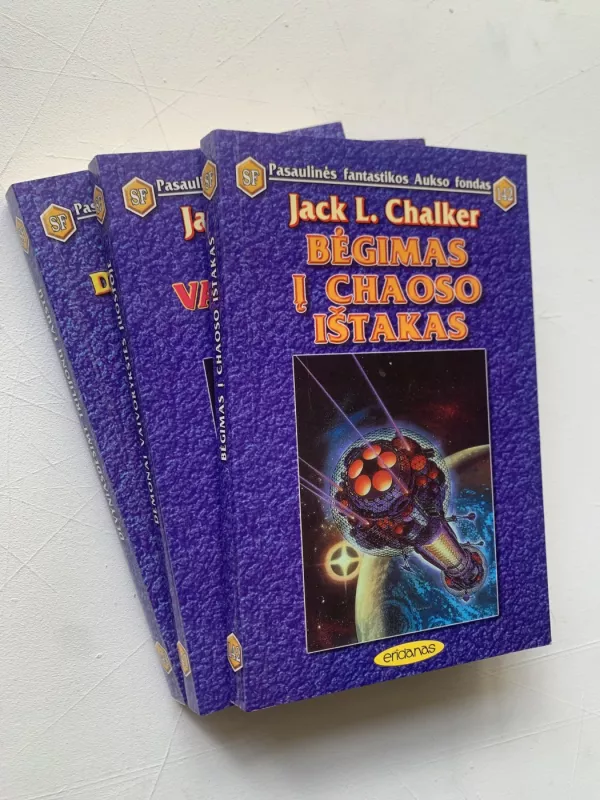 PFAF trilogija" Kvintarų maratonas":"Demonai vaivorykštės juostoje"(141);"Bėgimas į chaoso ištakas"(142);"Devyniasdešimt trilijonų Faustų"(143) - Jack L. Chalker, knyga 2