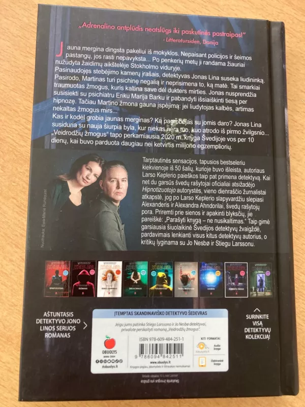 Veidrodžių žmogus - Kepler Lars, knyga 4