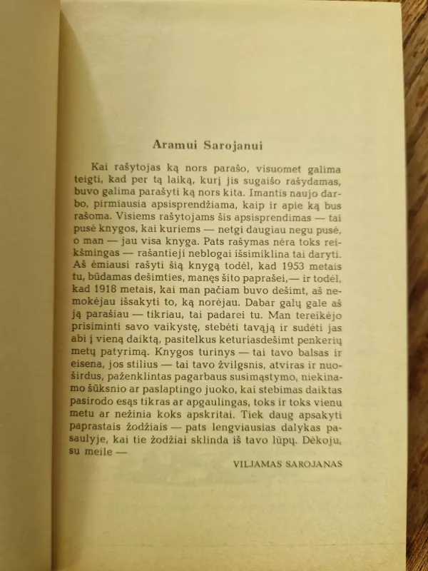 Tėti, tu keistuolis. Mama, aš tave myliu - Viljamas Sarojanas, knyga 5
