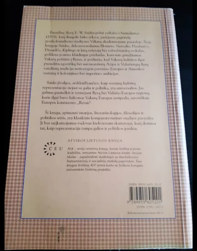 Orientalizmas - Edward W. Said, knyga 4