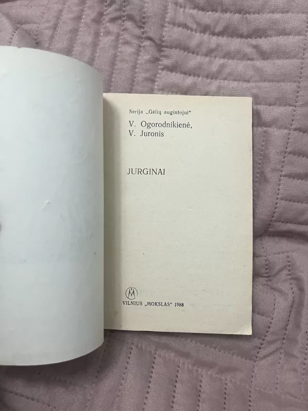 Jurginai - V. Ogorodnikienė, knyga 4