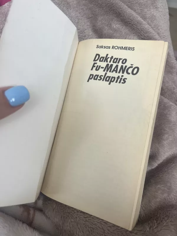 Daktaro Fu Mančo paslaptis - Saxas Rohmeris, knyga 4