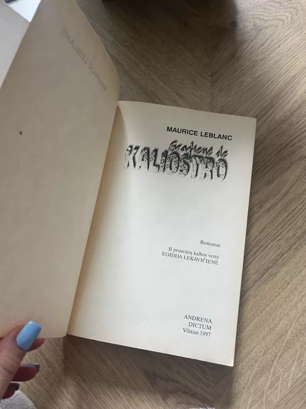 Grafienė de Kaliostro - Maurice Leblanc, knyga 5