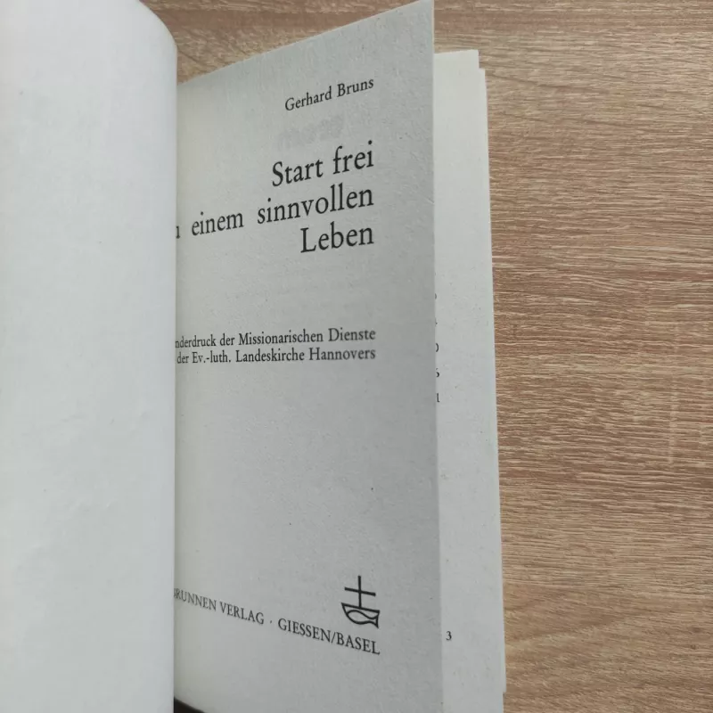 Start frei- zu einem sinnvollen Leben - Gerhard Bruns, knyga 3