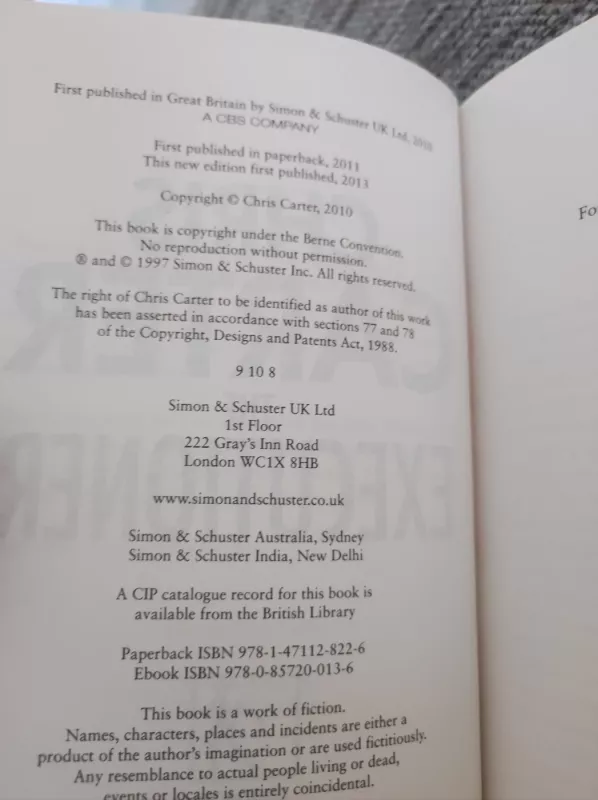 The Executioner - Chris Carter, knyga 5