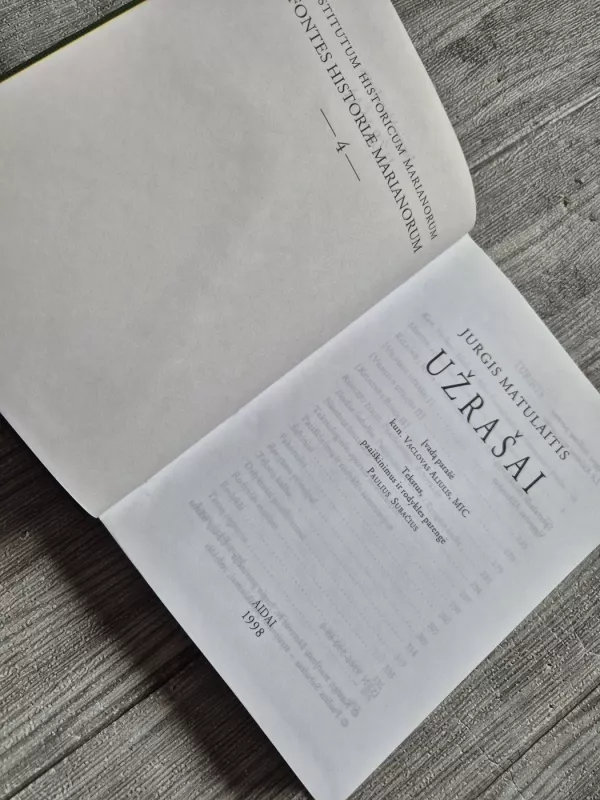 Užrašai - Jurgis Matulaitis, knyga 5