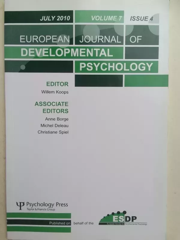 European journal of developmental psychology - Autorių Kolektyvas, knyga 2