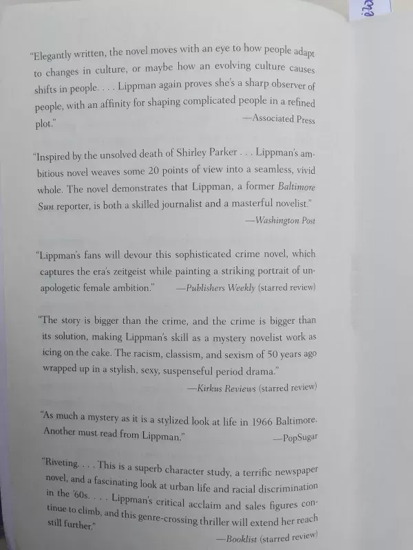 Lady in the lake - Laura Lippman, knyga 3