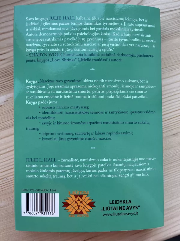 Narcizas tavo gyvenime - Julie L. Hall, knyga 3