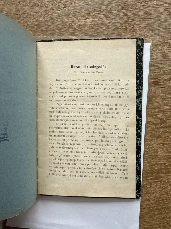 Dievo piktadejistes - Sebastijonas Faure, knyga 4