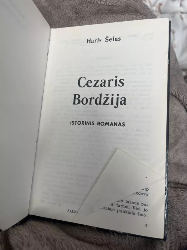 Cezaris Bordžija - Haris Šefas, knyga 3