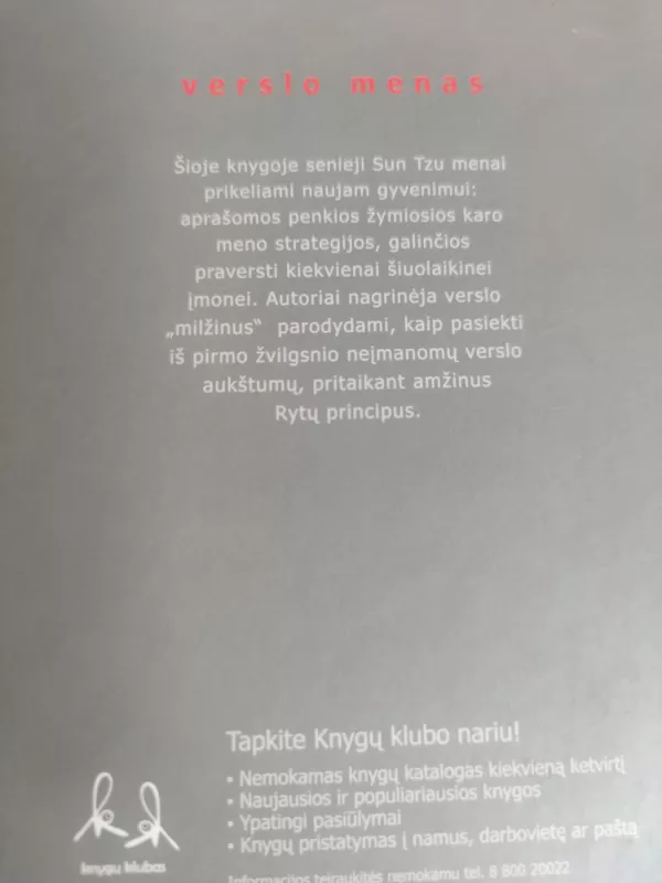 Verslo menas. Sekant milžinų pėdomis - Raimond T. Yeh, knyga 3