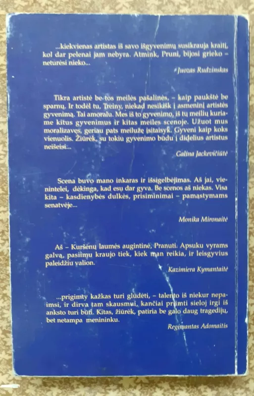 Atsisveikinimas su teatru - Pranas Treinys, knyga 3