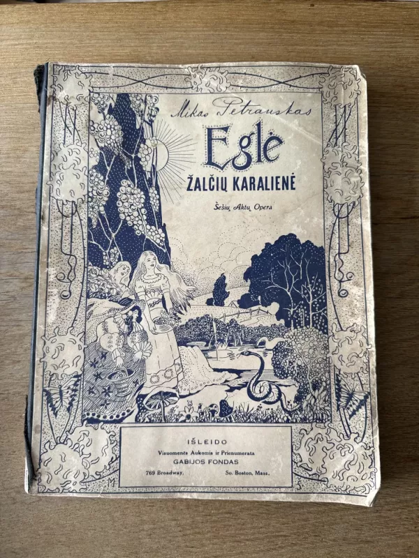 Eglė žalčių karalienė - Mikas Petrauskas, knyga