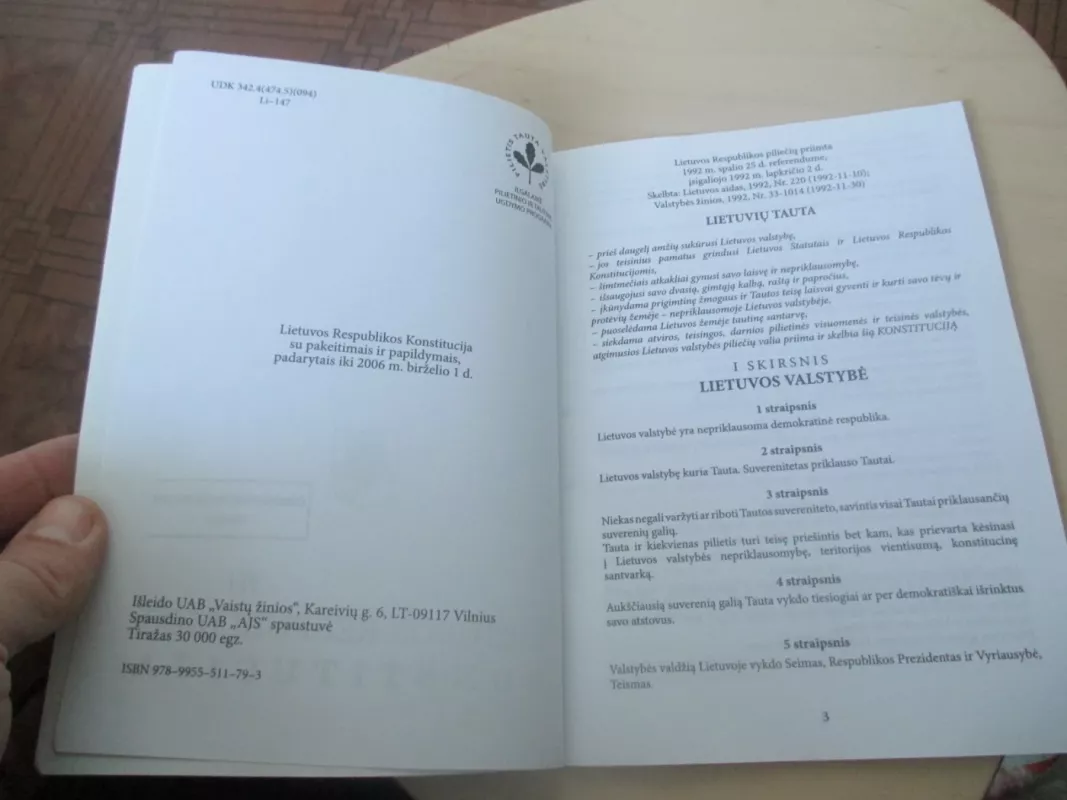 Lietuvos Respublikos konstitucija - Autorių Kolektyvas, knyga 5
