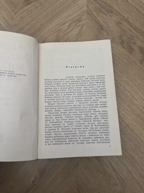 Iš lietuvių muzikinės kultūros istorijos - Autorių Kolektyvas, knyga 5